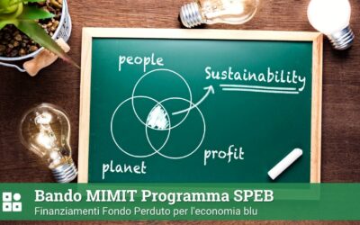 Bando MIMIT Programma SPEB Finanziamenti Fondo Perduto per l’economia blu