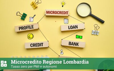 Microcredito Lombardia: tasso zero per PMI e autonomi