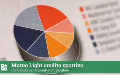 Mutuo Light credito sportivo: contributo per impianti e attrezzature
